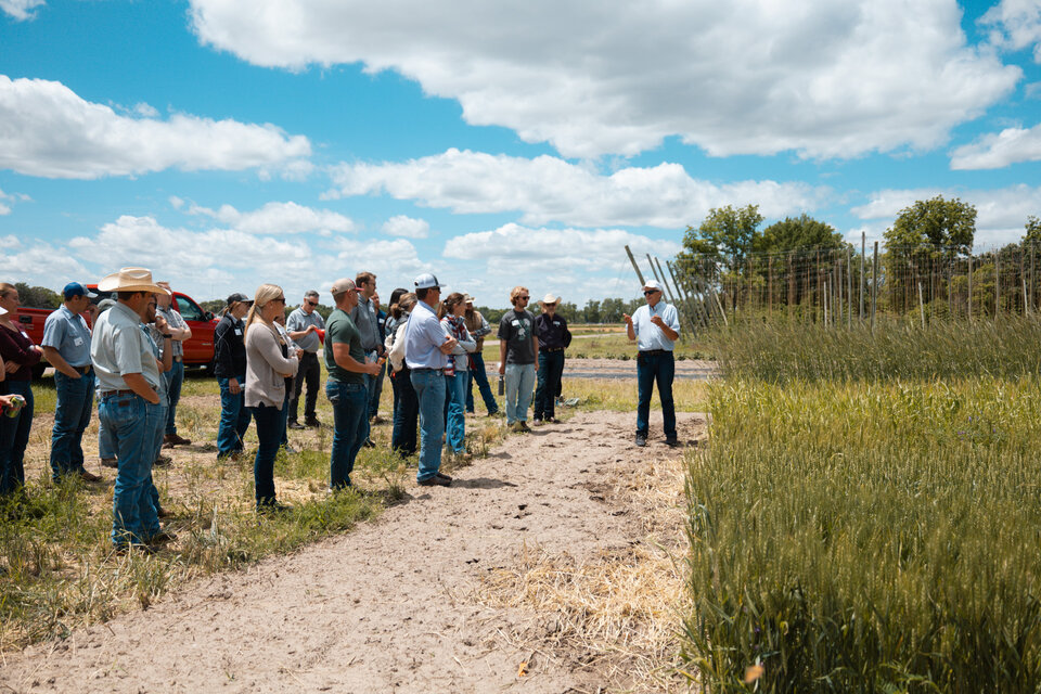 Nebraska Ranch Practicum participants listening to an instructor.